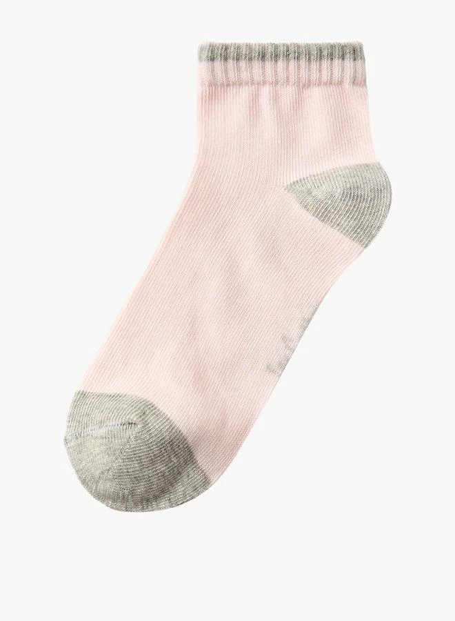 Lee Cooper Pack Of 5 Girls Striped Ankle Length Socks