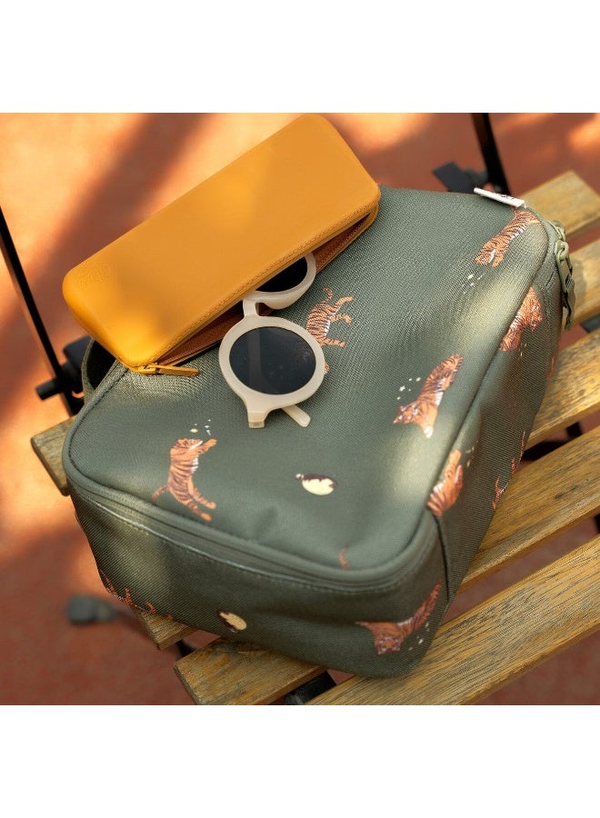 Citron Insulated Square Lunch bag - Tiger - Image 3
