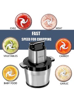 sokany Sokany 1500W Electric Meat Grinder, 8L Stainless Steel Food Chopper for Meat, Vegetables, Fruits, Nuts with 6 Sharp Blades (SK-7088, 1500W)  - Image 2