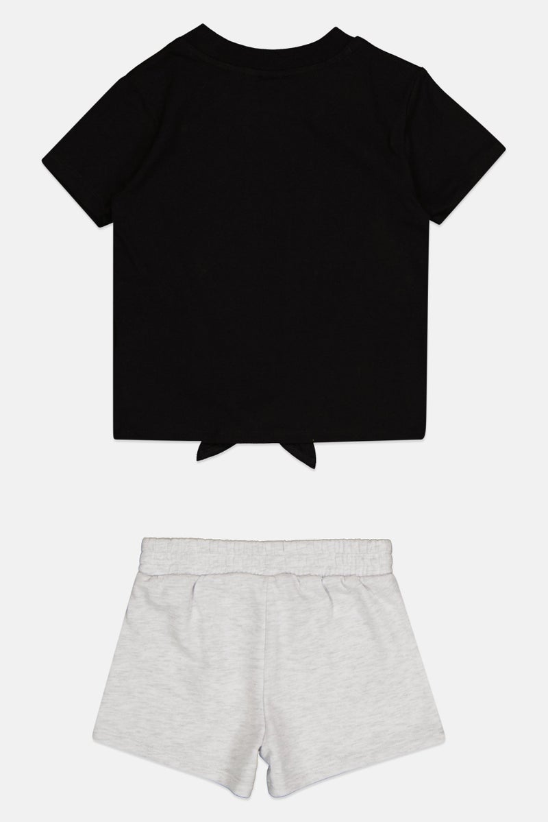 PUMA Kids Girl 2 Piece Sportswear Fit Brand Logo Top And Bottom, Multicolor - Image 3