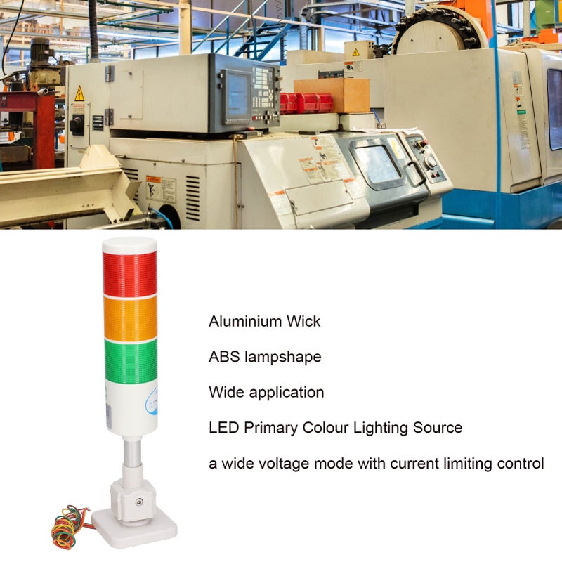 LED Stack Tower Lights Industrial Multilayer LED Signal Tower Stack Warn Alarm Caution Lamp 24V - Image 5