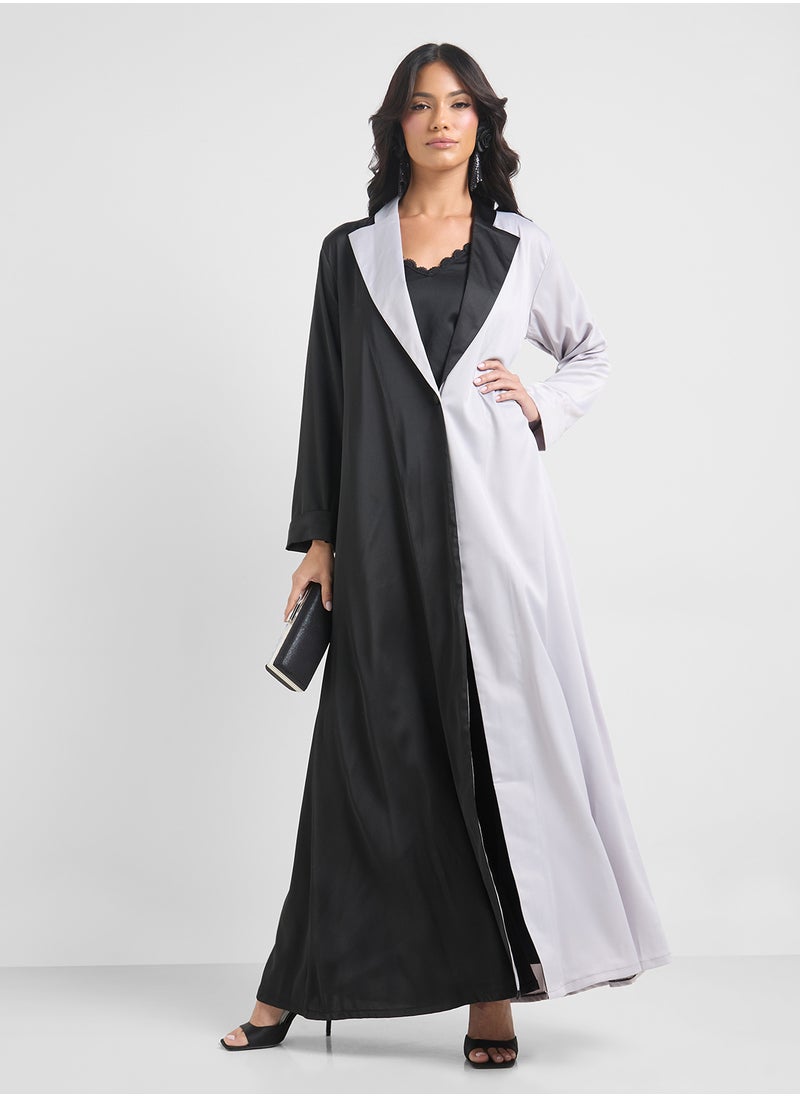 Khizana Colorblock Abaya  - Image 1