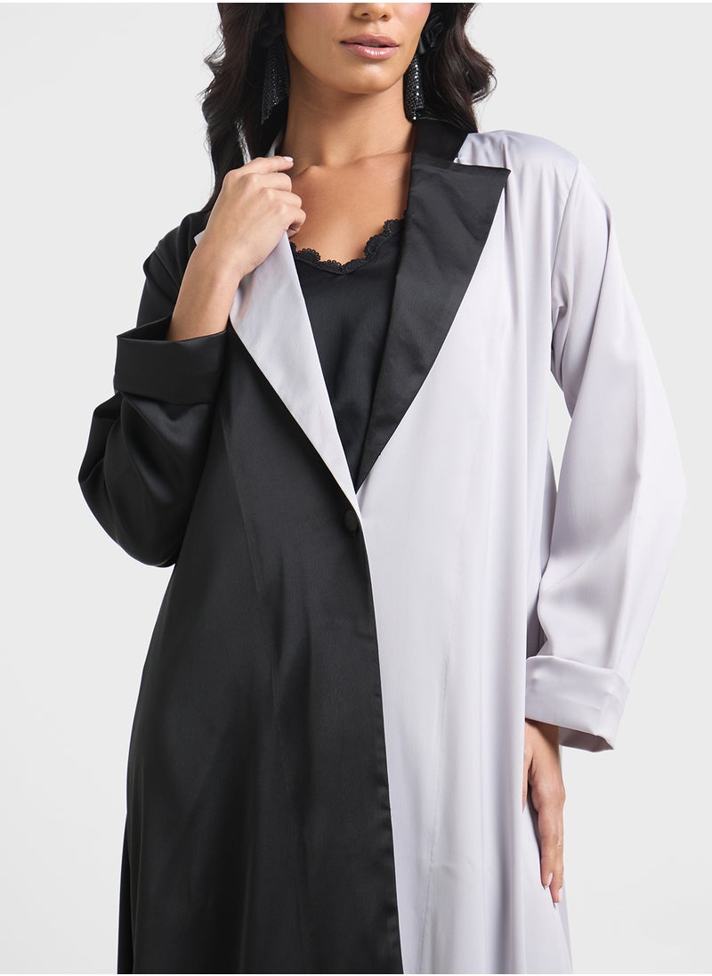 Khizana Colorblock Abaya  - Image 3