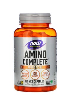ناو سبورتس للرياضين، Amino Complete، أحماض أمينية، 120 كبسولة نباتية  - Image 1