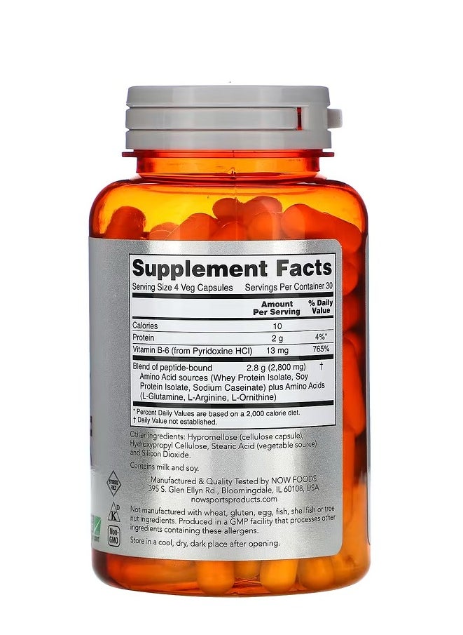 now SPORTS Sports, Amino Complete, Amino Acids, 120 Veg Capsules  - Image 2