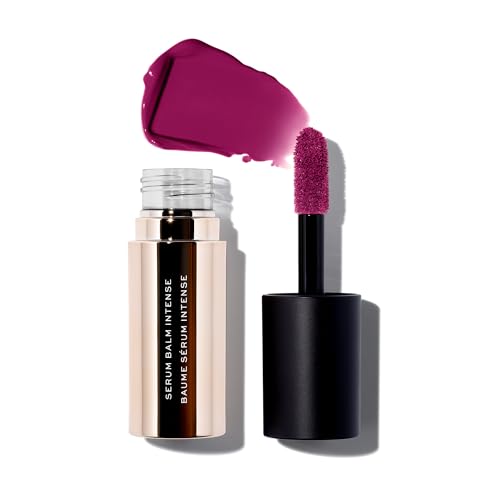 MAKE Beauty Serum Balm Intense Hydrating Lip Gloss Pigmented Vegan Moisturizing Lip Oil with Plumping Effect Lip Emollient Treatment for Soft Smooth Shiny Lips  Shade Lilac Layer