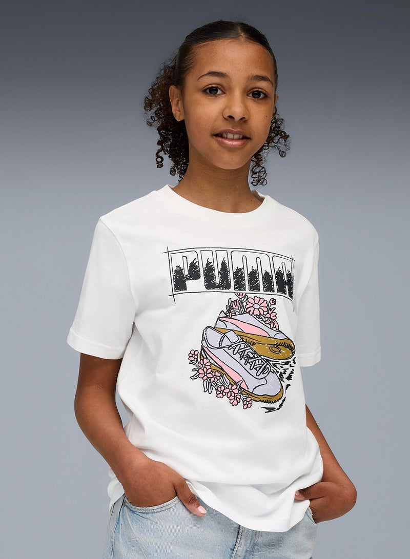 PUMA Graphic Sneaker Print T-Shirt - Image 1