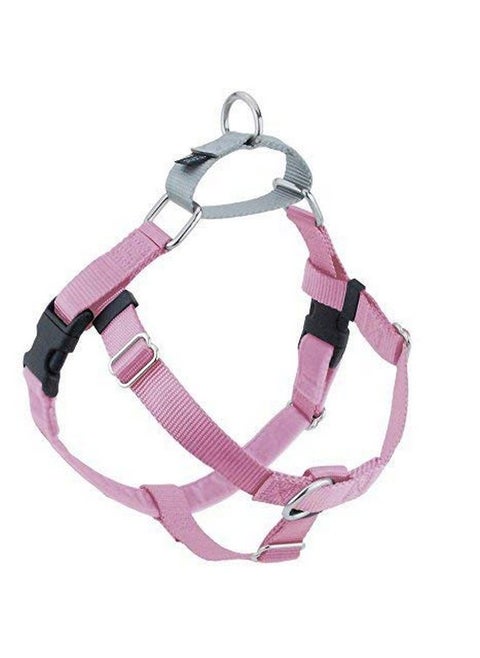 2 Hounds Design Freedom No-Pull Dog Harness with Leash, Large, 1-Inch Wide, Raspberry