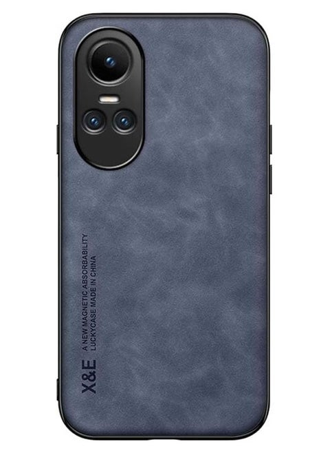 Case for Oppo Reno 10/Reno 10 Pro,Shockproof Cases ,Anti-Fall Drop Protection , Cover Bumper Built-in Metal Plate for Oppo Reno 10/Reno 10 Pro - Blue