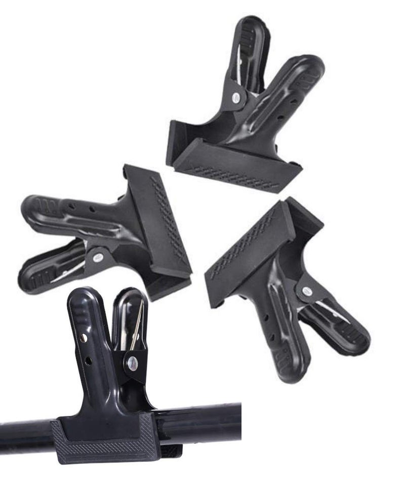VTS® 4 Pcs. Combo Photo VideoStudio Backdrop Support Metal Body Multipurpose Spring Clamp Clip for Background Muslin, Canvas, Paper, Cloth Screen, Photography, Backdrops Backgrounds Woodworking Holder (BACKDROP METAL CLIP COMBO) - Image 1