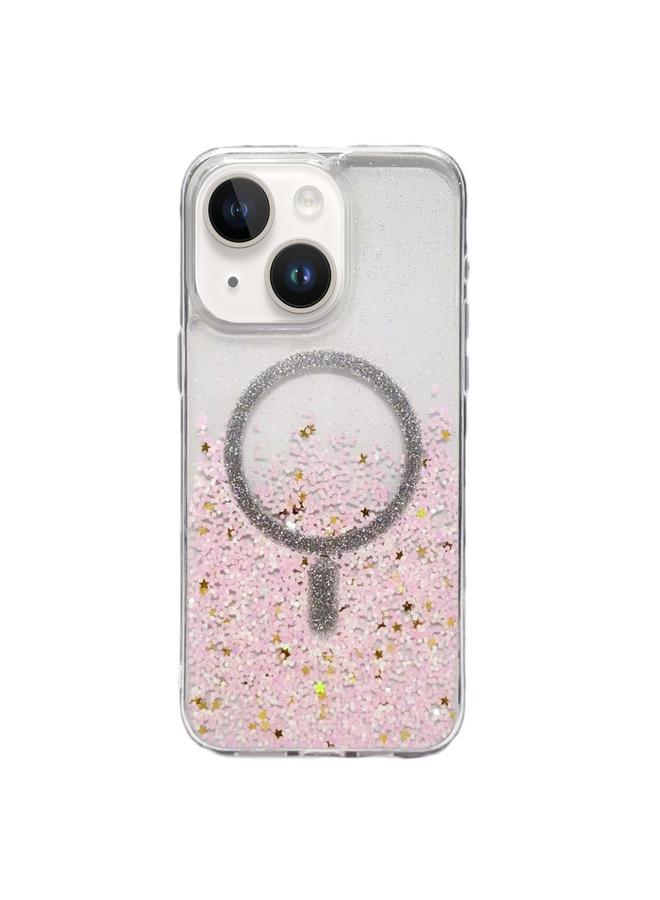 S-TOP Case For iPhone 13 Gradient Glitter MagSafe PC Hybrid TPU Phone Case - Image 1