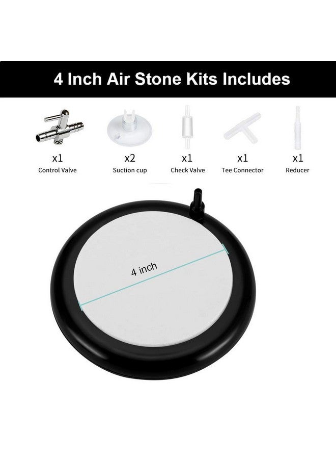 hygger Aquarium Air Stone, Bubble Stone Fish Tank Oxygen Ultra Silent Deep Dissolving Oxygen Diffuser Kit for Aquarium Fish Tank and Hydroponic - Image 3