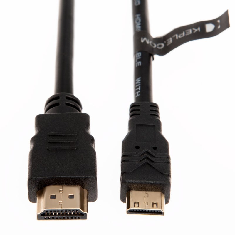 Keple 3FT High-Speed Mini HDMI to HDMI Cable for Canon, Nikon & More to TV Monitor - Image 2