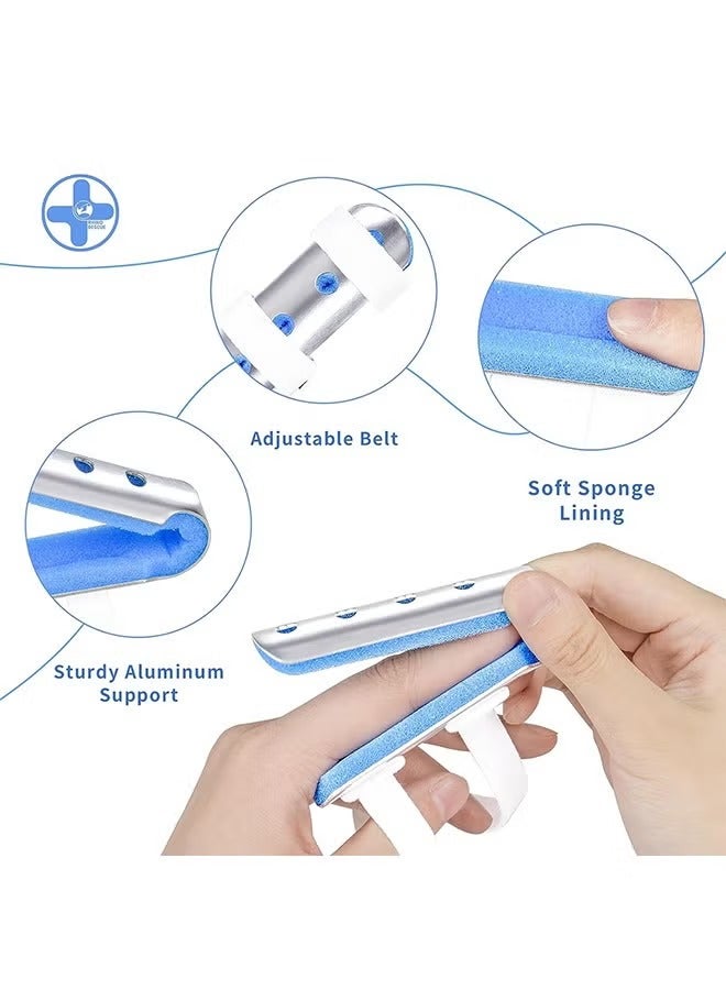3-Piece Finger Splint, Metal Finger Support Brace for Broken Fingers Straightening Arthritis (3 Size) - Image 3