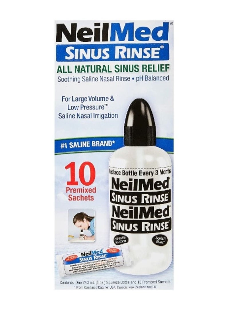 NeilMed Sinus Rinse Starter Kit with 10 Packets 
