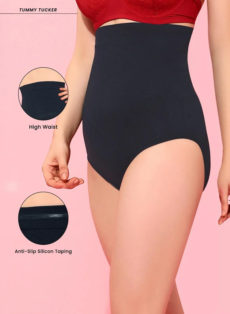 Clovia High Waist Tummy Tucker in Navy