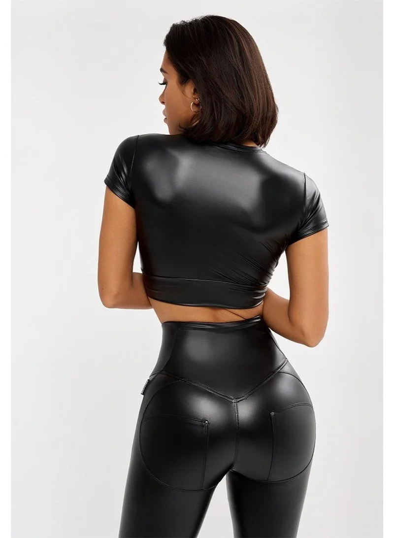 Bona Fide TiedUpTop Black Blaze TiedUpTop Blaze Crop Top for Ladies – Black for Women | Best Price UAE