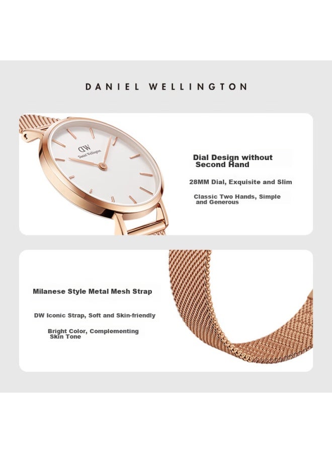 Daniel Wellington Dw Watch For Women, Simple European And American Style Steel Strap Quartz Ladies Watch, Birthday Gift For Girlfriend, Dw00100219 - Image 5