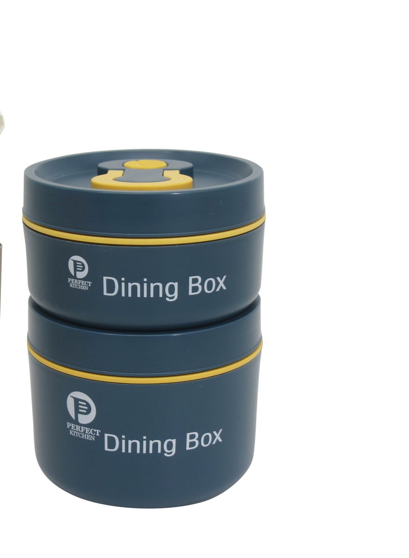 PERFECT KITCHEN Lunch box set 1000ml-blue  - Image 3