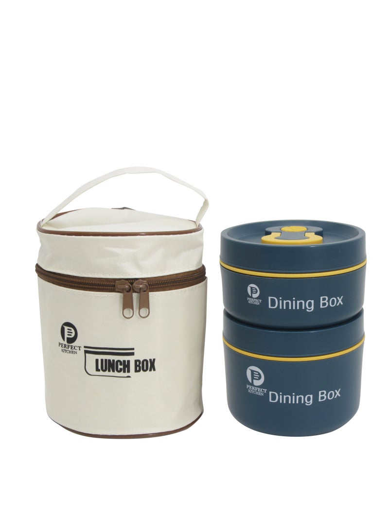 PERFECT KITCHEN Lunch box set 1000ml-blue  - Image 1
