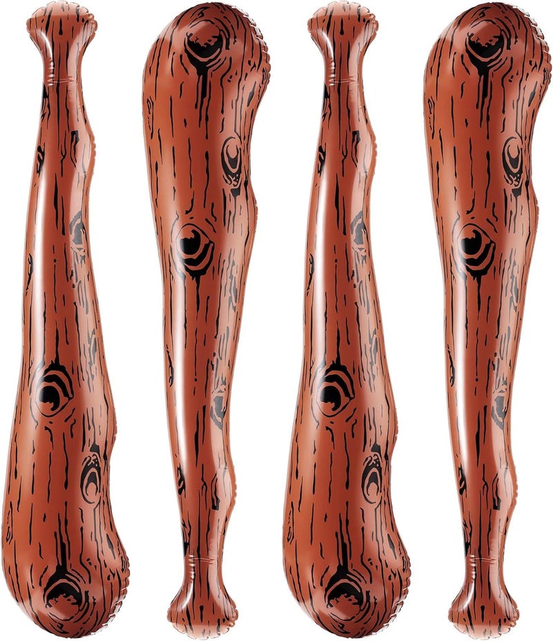 MANGO 4Pcs Inflatable Caveman Stick for Stone Age Costume BoyKidsMan Cave Accessories for Party Decorations - Image 2