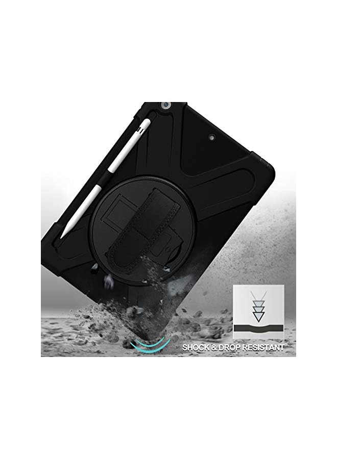 Procases Ipad 10.2 Case 2021 Ipad 9Th Generation / 2020 Ipad 8Th Generation Case / 2019 Ipad 7Th Gen Case, Rugged Heavy Duty Shockproof Rotatable Kickstand Protective Cover For Ipad 10.2 -Black - Image 2