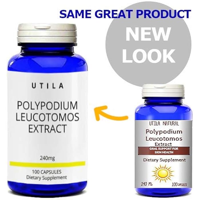 UTILA Polypodium Leucotomos Extract Supplement, 240mg, for Healthy Skin Care - Gluten Free (100) - Image 4