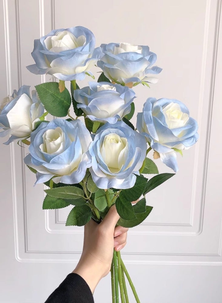 Artificial Rose, Real Touch Faux Flower with Moisturizing Texture, Decorative Silk Rose for Home Decor, High-quality Wedding Prop, Photography Prop, Luxury Artificial Floral Ornament - Image 1