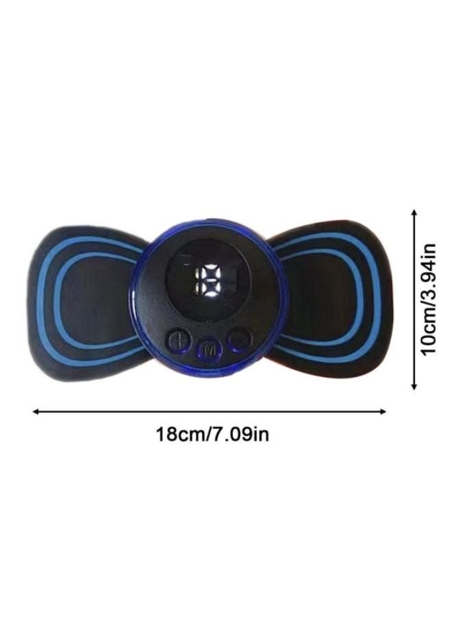 Mini Electric Massager Portable Pulse Muscle Stimulator Neck Cervical Massage Patch with Remote - Image 2