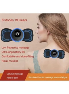 Generic Mini Electric Massager Portable Pulse Muscle Stimulator Neck Cervical Massage Patch with Remote  - Image 5