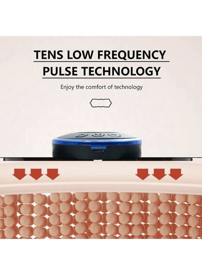 Mini Electric Massager Portable Pulse Muscle Stimulator Neck Cervical Massage Patch with Remote - Image 3