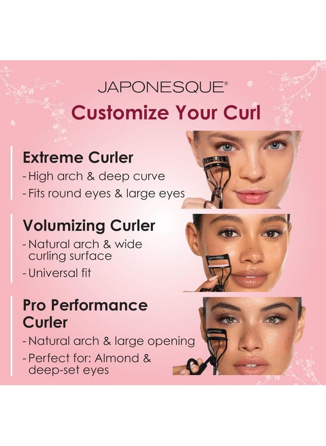 Japonesque - Professional Lash Curler For Natural & False Lashes On Most Eye Shapes Includes 1 Refill Pad Holds Curl Up To 8 Hours - Image 1