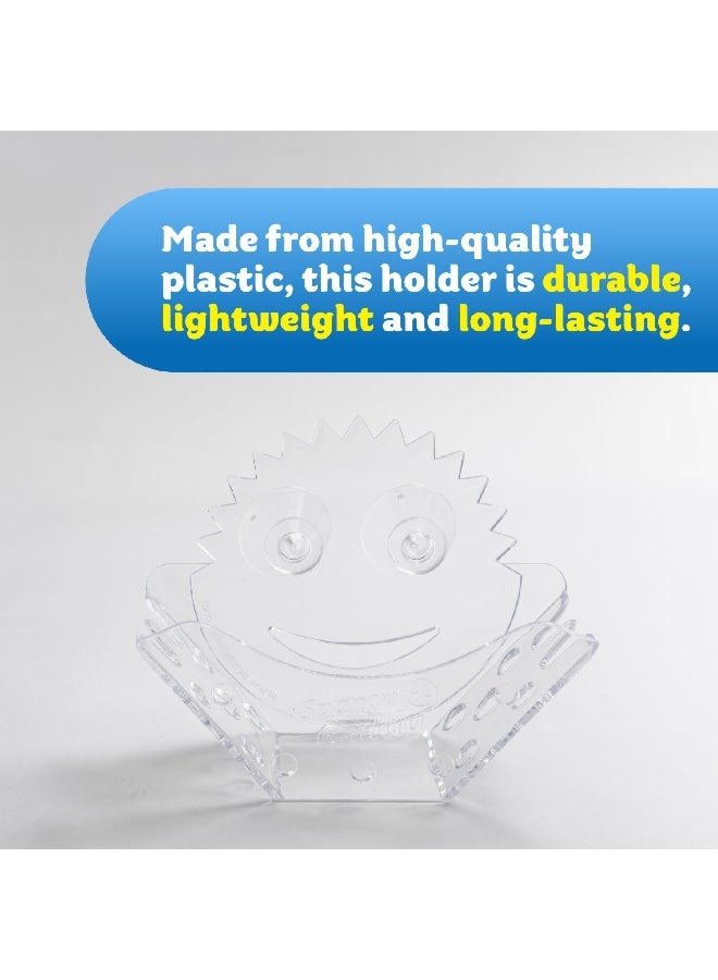 Scrub Daddy High-Quality Plastic Universal Sponge Caddy Clear 15.24 x 12.7 x 5.1 cm 6575518 - Image 2