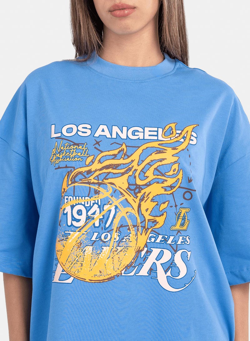 NBA Lakers Ariel Impact T-Shirt - Image 3