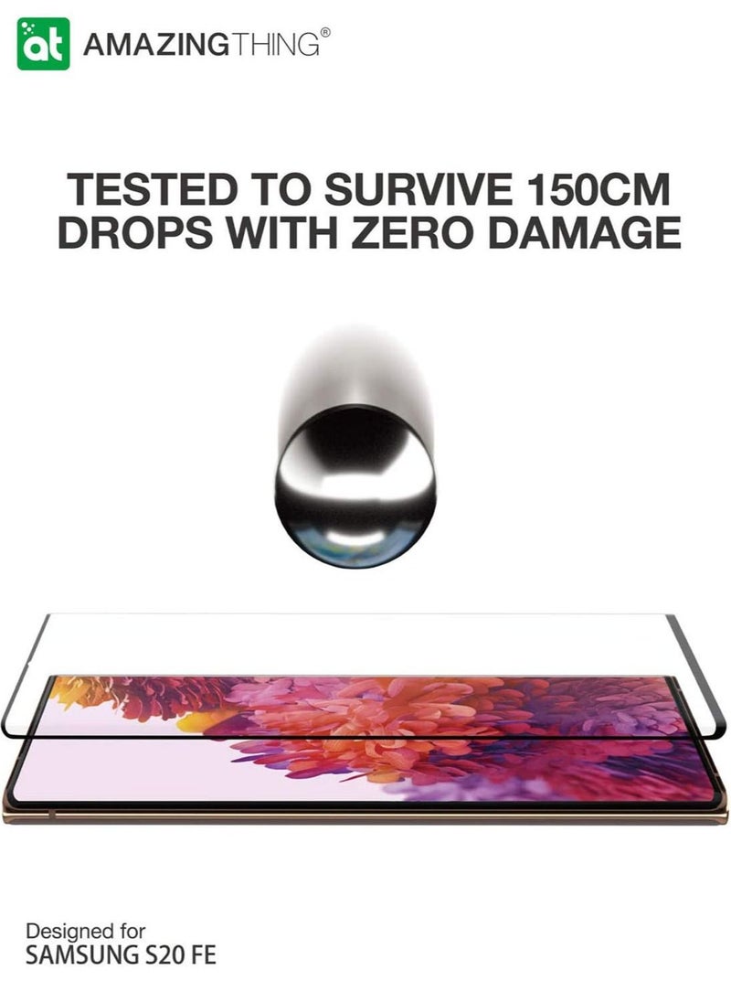 Fully Covered 2.5D Supreme Tempered Glass Screen Protector for Samsung Galaxy S20 FE -  Ex Bullet Fingerprint Sensor Compatible