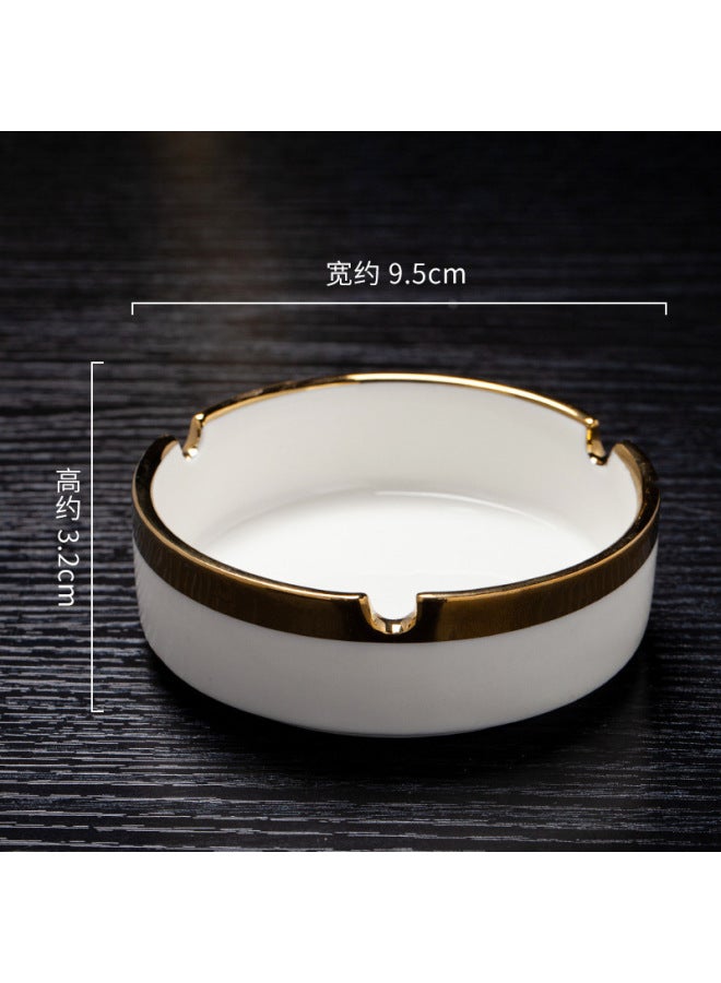 Ceramic Ashtray For Home Use, Cute And High-end, Light Luxury, Simple Style, Hotel Business Minimalist Style Ashtray, Creative Ashtray