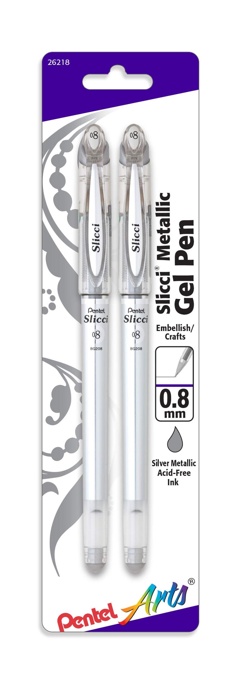 Pentel Quality Gel Ink Rollerball Pen (BG208BP2Z) - Image 1