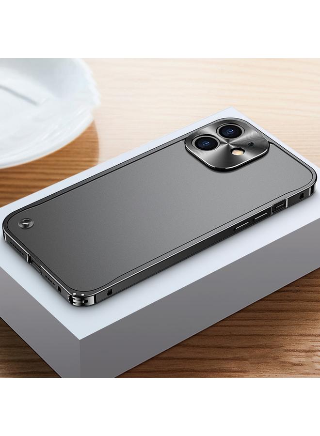 S-TOP Case For iPhone 12 Metal Frame Frosted PC Shockproof Phone Case - Image 2