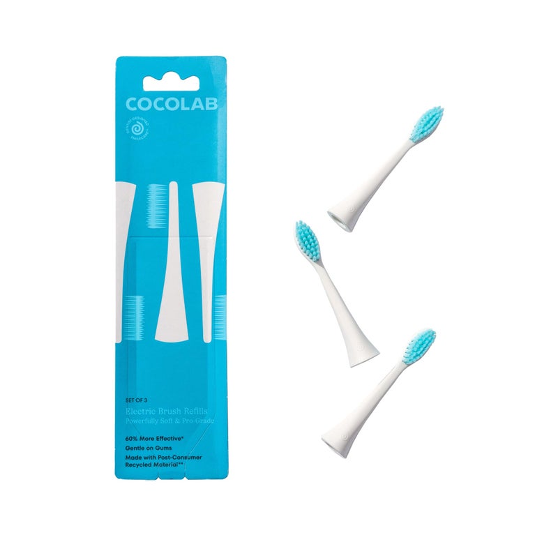 Cocolab Electric Brush Refills, Ultra-Sensitive & Soft, 3-Pack Replacement for Sonicare, Experience Superior Clean, Electric Toothbrush Brush Heads - Image 1