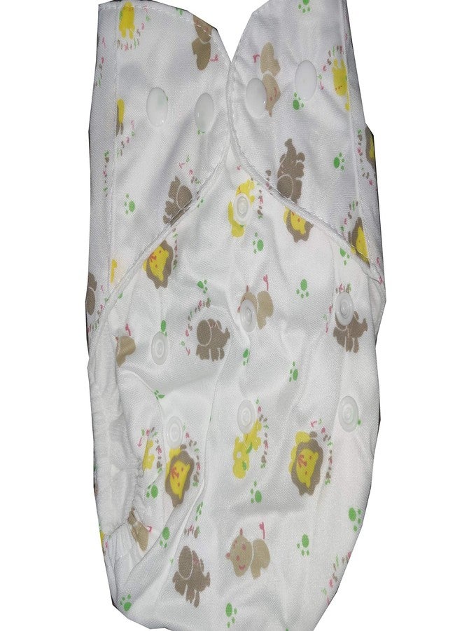 Crawl'in Baby Cloth Diaper Pants Adjustable Reusable Washable Printed Button Diaper For Babies/Infants/Toddlers (Age 0 to 2 Years) (Assorted Colours & Prints) (Lion Print) - Image 2