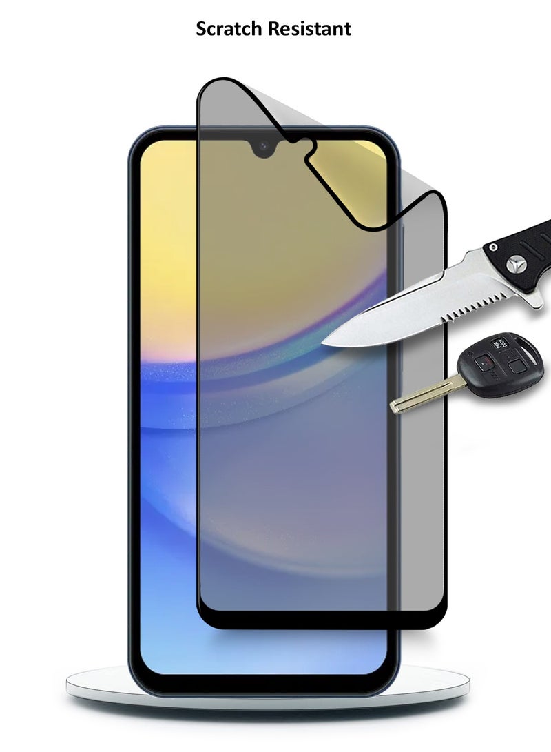 دبليو تيك سامسونج جالاكسي A15 4G / 5G 2023 نانو سيراميك كامل الغراء غطاء كامل واقي شاشة مرن غير لامع (MSCNMN) - شفاف / أسود - Image 4