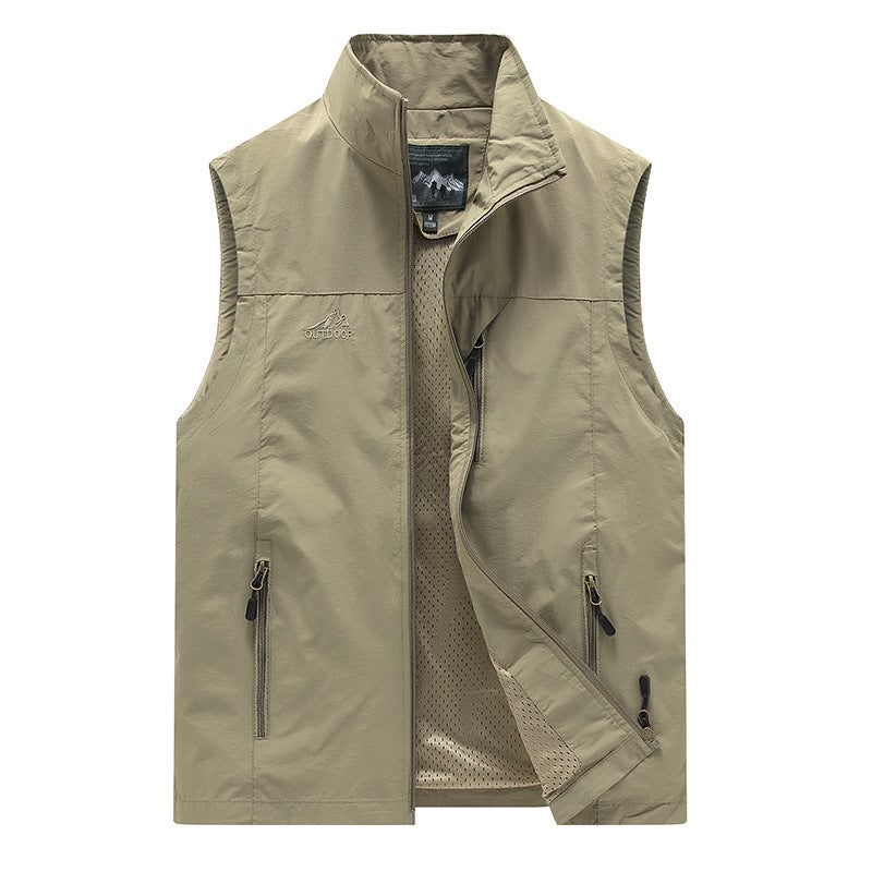 Multi-Pocket Workwear Vest New Style Men'S Summer Thin Sleeveless Waistcoat Men'S Casual Vest Jacket Men'S - Image 2