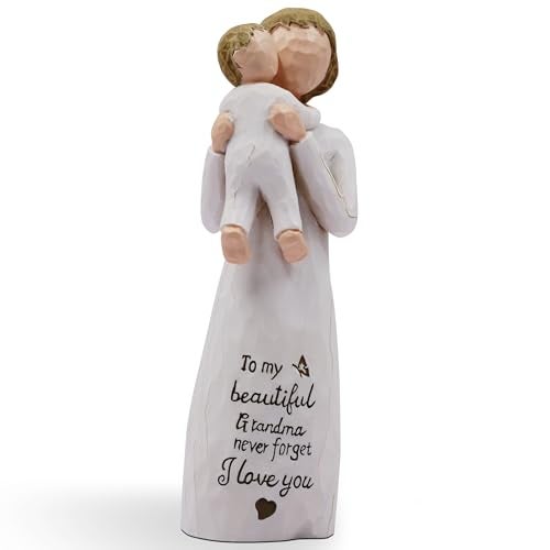 AcowSpt Grandma Gifts Grandma Birthday Gifts Gifts for Grandma First Time Grandma Gifts Grandma Grandma Gifts for Christmas Sculpted HandPainted Figurine