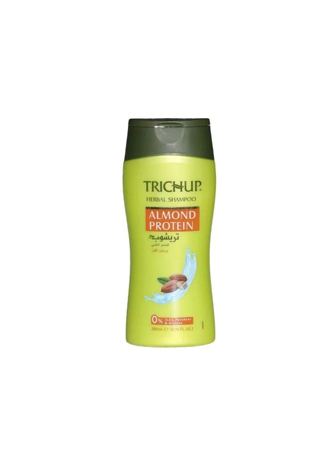 Trichup Herbal Shampoo - Almond Protein 200 ml - Image 1