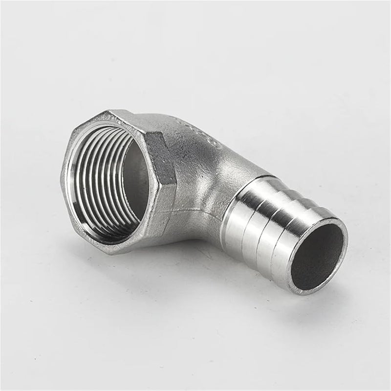 Stainless Steel 304 Female Thread Elbow Right Angle Water Pipe Hose Joint 15MM 1 4 Inch - Image 3