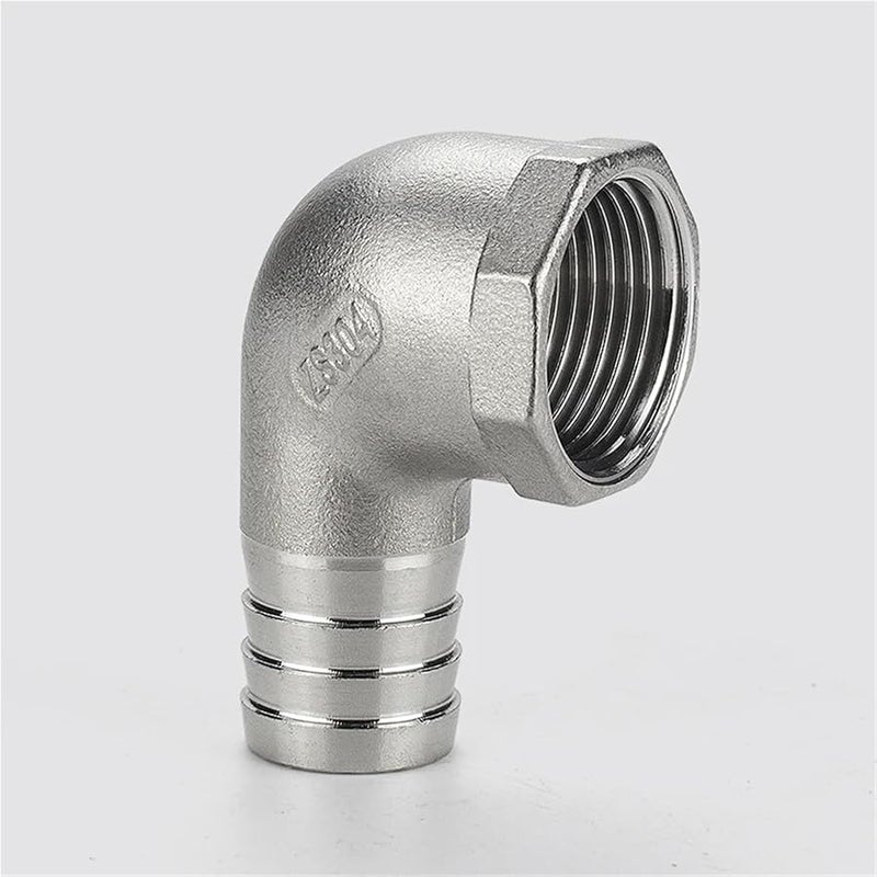 Stainless Steel 304 Female Thread Elbow Right Angle Water Pipe Hose Joint 15MM 1 4 Inch - Image 5