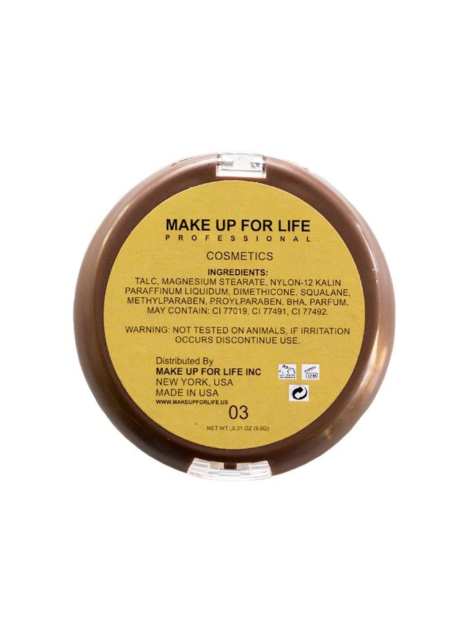 Make Up for Life Professional Bronzer, 03 Brown, 9g - Image 3