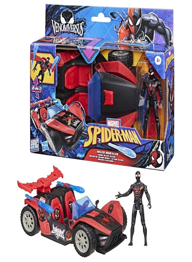 MARVEL - SPD 4IN VENOMVERSUS MILES STREET RACER - Image 1