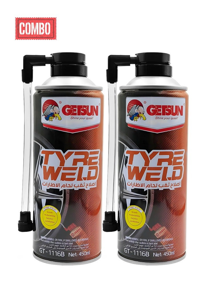 جيتسون مجموعة - شراء قطعتين من GETSUN Emergency Tyre Weld Puncture Repair 450ml G-1116B - Image 1