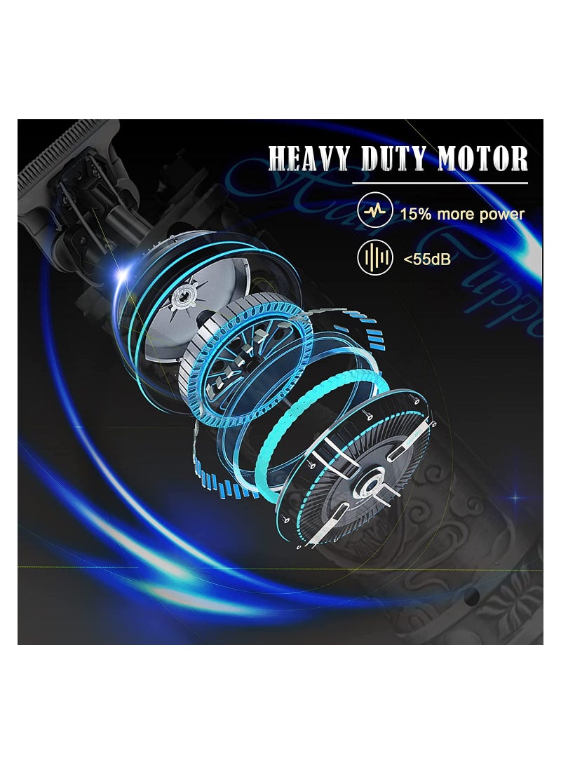 مقص شعر محدث لحلاقة اللحية للرجال، مقصات كهربائية احترافية تعمل بالـ USB لقص الشعر، مقصات ذهبية بشفرة T، برو Li - Image 4